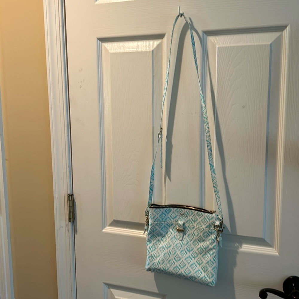 Printed cross body purse